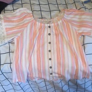 Adorable girls medium multi colored blouse.